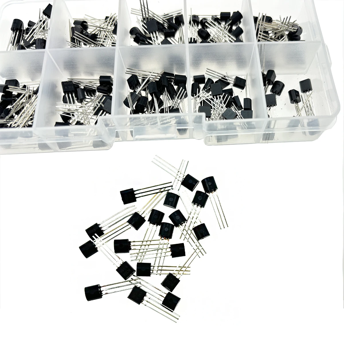 200Pcs Transistor Kit BC327 BC337 BC517 BC547 BC548 BC549 BC550 BC556 BC557 BC558 PNP NPN 10 Kinds TO-92 image 3