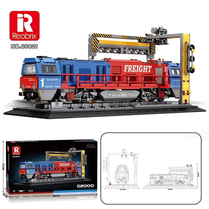 

Reobrix Forsus Train66021Пазл Сборка Уличная сцена Поезд Строительный блок Игрушечная модель для мальчиков