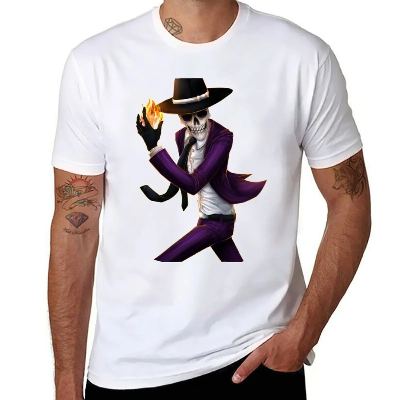 

Skeleton detective (no bg) T-Shirt quick-drying clothes kawaii clothes sublime heavyweight t shirts for men