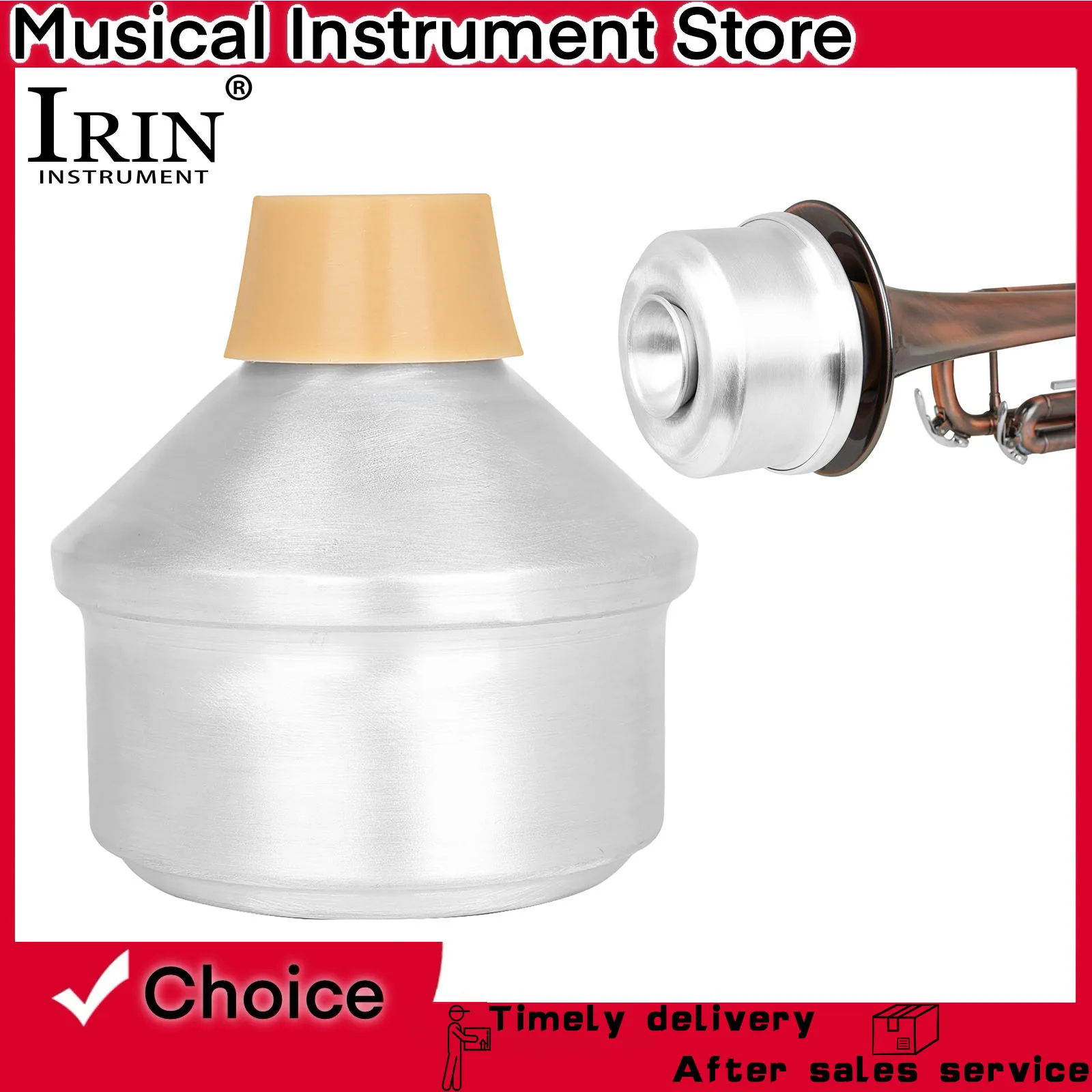 IRIN البوق كتم المطاط مختومة سبائك الألومنيوم للماء عالية الجودة البوق واه دواسة كتم البوق الملحقات والأجزاء