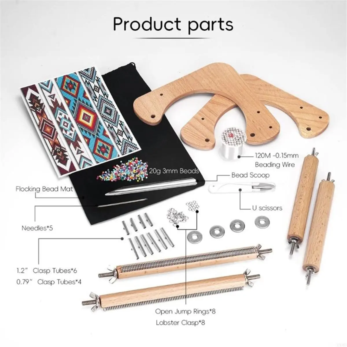Ergonomic Wooden Bead Making Machine for Jewelry Making Weaving Machine DIY with Adjustable Base Design