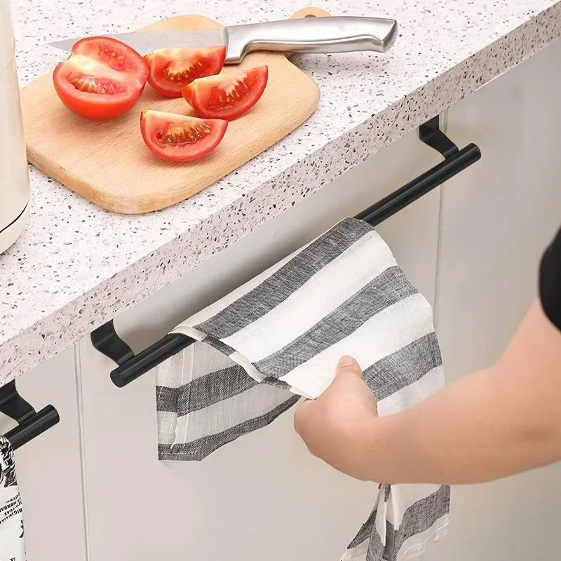 Porte-serviettes sans poinçon pour armoire de cuisine, porte-serviettes T1, porte-serviettes, plus récent