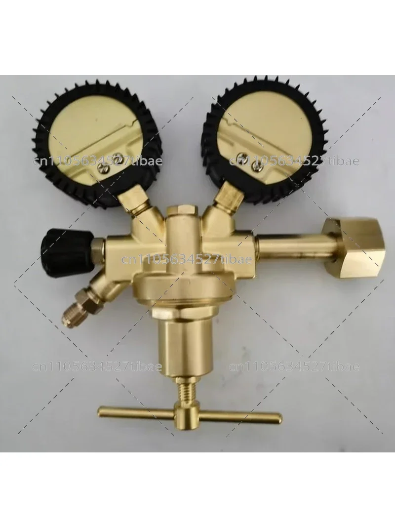 High Pressure Nitrogen Regulator 70Bar Outlet Pressure for Air Conditioner Refrigerant European Style Gas Pressure Reducer