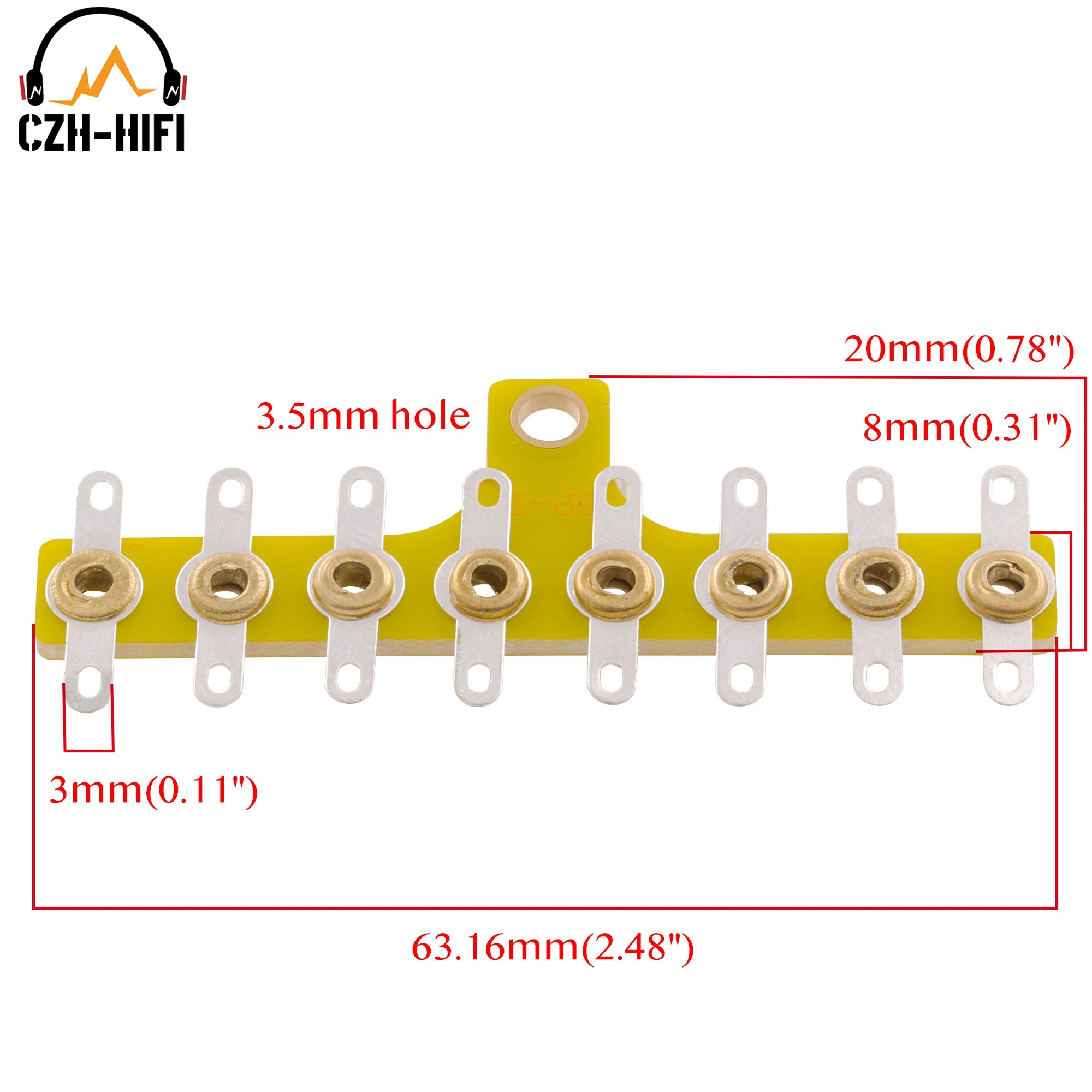 5pcs Tag Strip Tag Board Turret Board Terminal Lug Board For Audio Vintage Tube Amplifier DIY Projects Audio