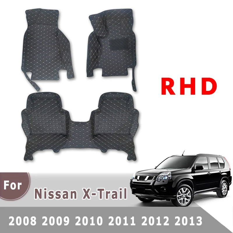 

Right Hand Drive For Nissan X-Trail xtrail T31 2008 2009 2010 2011 2012 2013 Car Floor Mats Auto Interior Carpets Styling