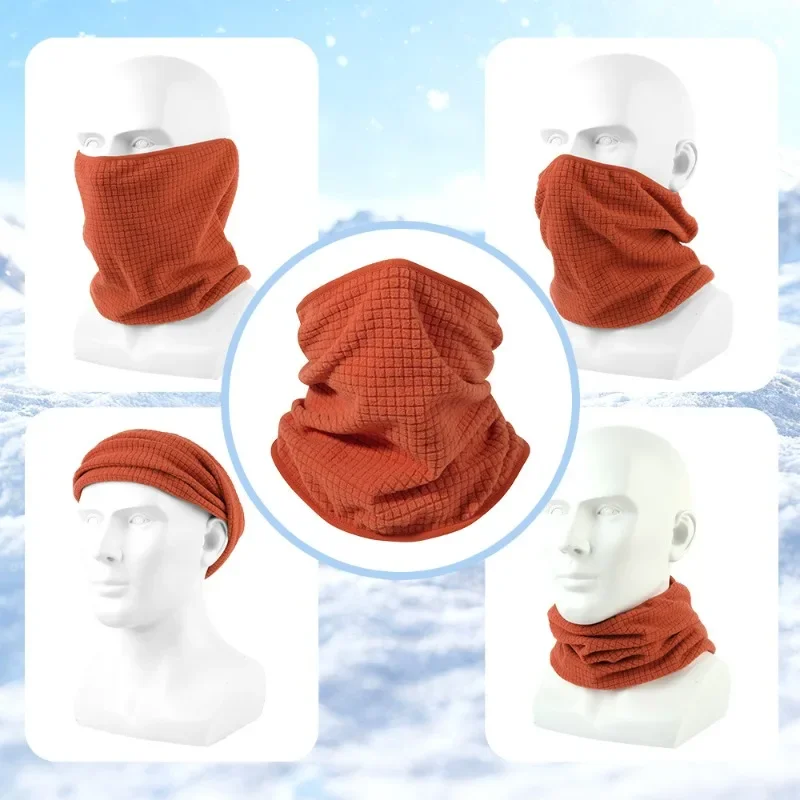 Men Women Autumn Winter Fleece Protective Face Mask Windproof Neck Warm Breathable Outdoor Riding Cold Protection