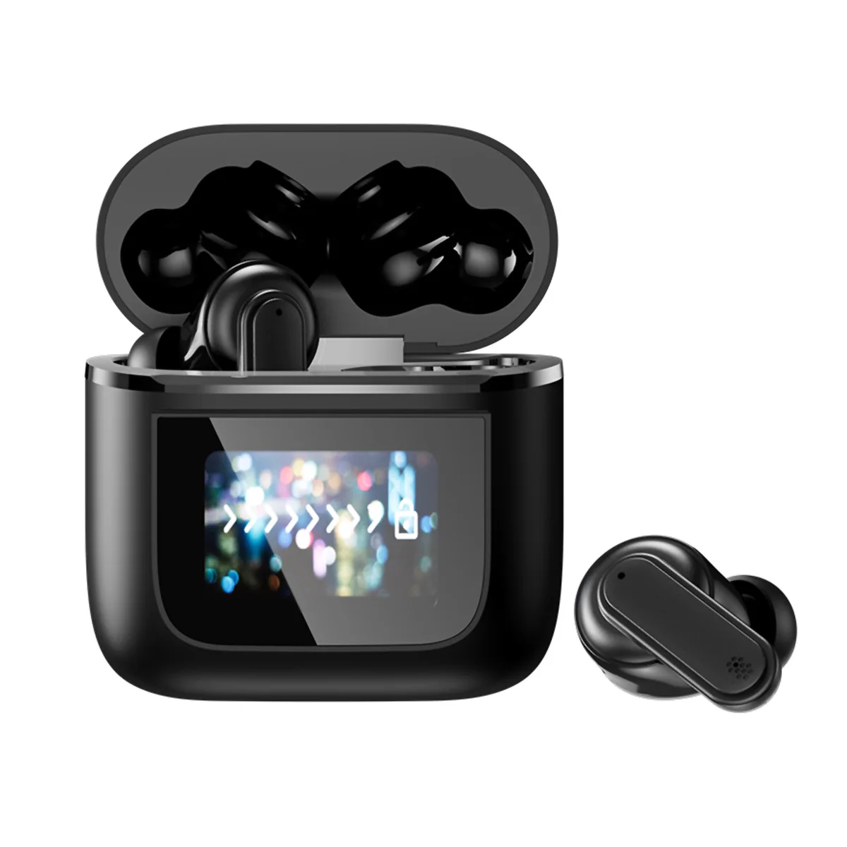 Klack YX27 wireless Bluetooth headset with ANC touch screen and LED Digital display