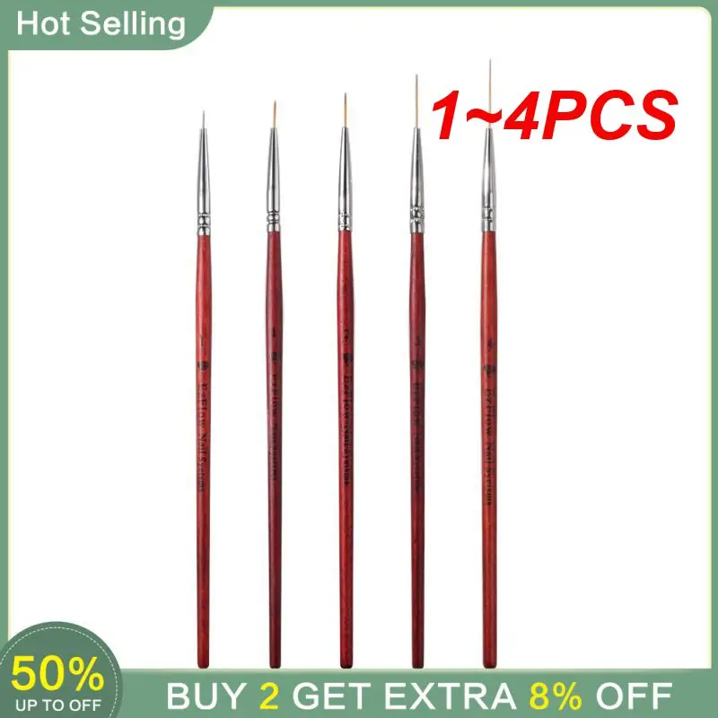 1~4PCS Nail Pencil Can Be Used For A Long Time Wire Drawing Pen Makeup Line Drawing Pen