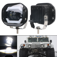 For Jeep Truck Off Road 4X4 SUV Flush Mounted Hi/low Beam 12V DRL LED Headlights Driving Work Light 5 Inch Car LED Spotlight