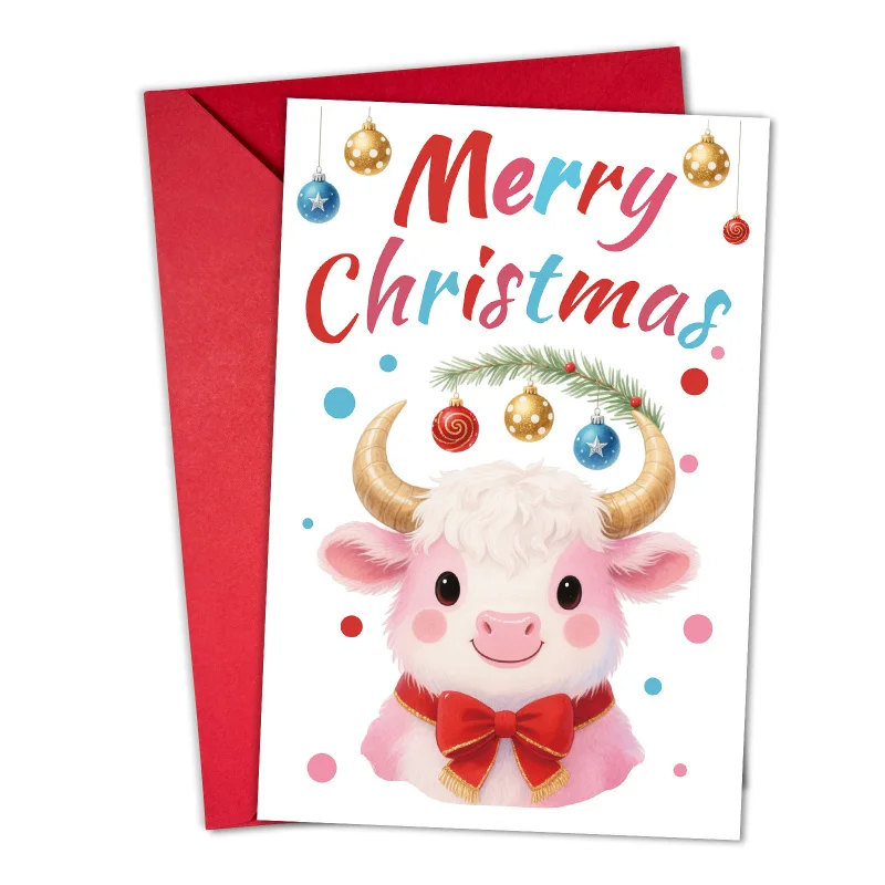 10 قطعة بطاقة معايدة عيد الميلاد عطلة نعمة بطاقة قابلة للطي بطاقة دعوة بطاقة المعايدة مكتوبة بخط اليد بطاقة رسالة شكر