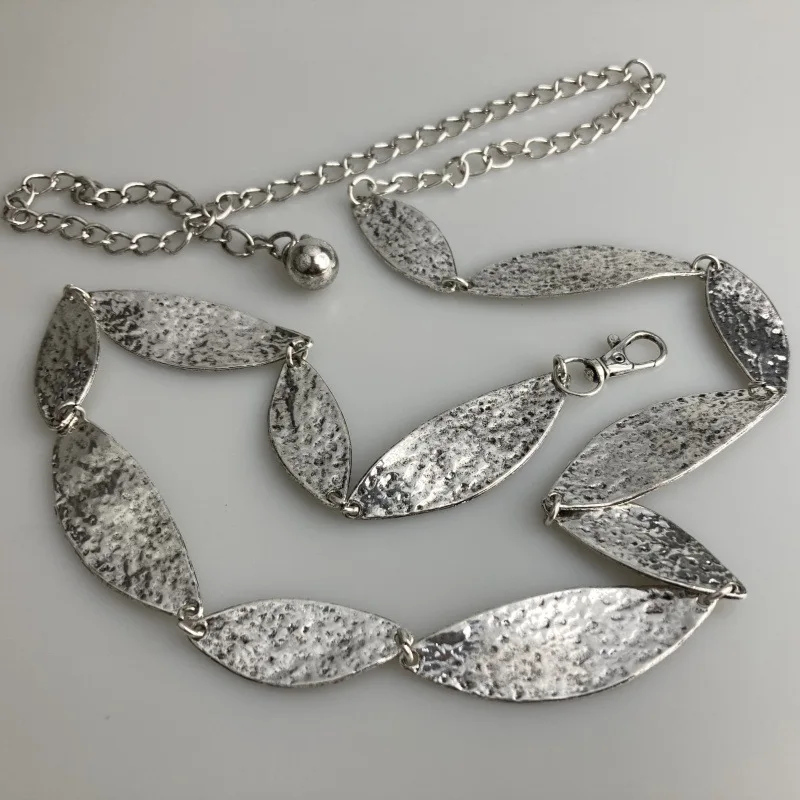 

Waist Chain Women's Metal Size Long Leaf Splicing Waist Jewelry Retro Versatile Dress Decoration Casual Trendy Waist Chain