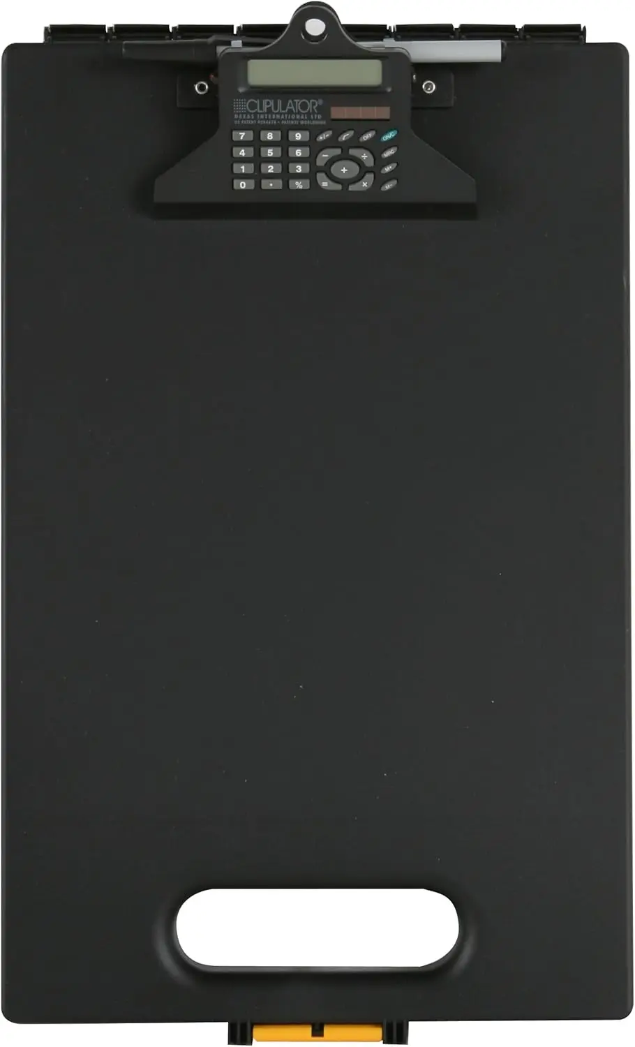 

Clipboard with Calculator and Storage, Black - Portable Organizer for Notes