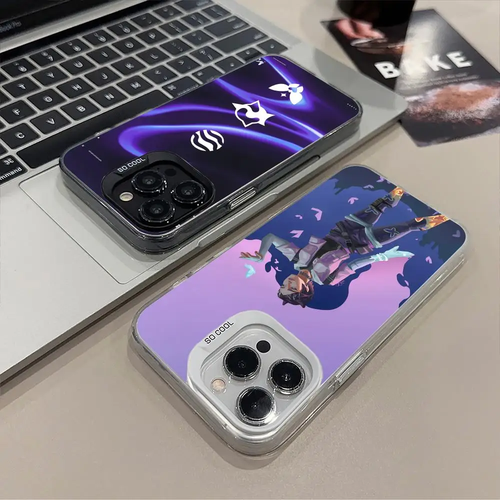 

Valorant Clove Mobile Phone Case for iPhone 17 16 15 14 13 12 11 X XR XS 8 7 Pro Max Plus Translucent Colour Protective Luxury