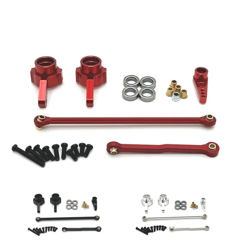 MN D90 MN99S MN78 MN82 Metal Steering Link Rod Pull Rod Servo Arm Steering Cup 1/12 RC Car Upgrade Parts Accessories