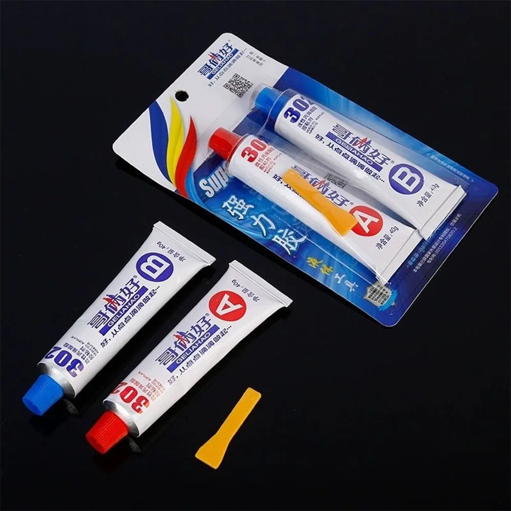 1set Durable Aluminum Metal Repair Epoxy Adhesive Glue, No Power Required, Weld-Grade Strength, Machinable, Sandable, Paintable
