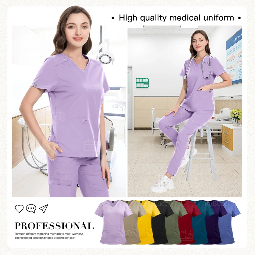 Hospital Doctor Men's Medical Sweatshirt Nursing Pants Unisex Nurse Uniform Women Surgical Uniforms Beauty SPA Work Clothes New