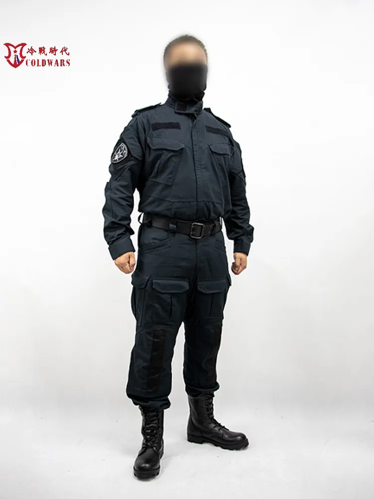 Russian Imperial Guard OMOH Special Forces Black Combat Suit Set, Omo Coal Digging Suit