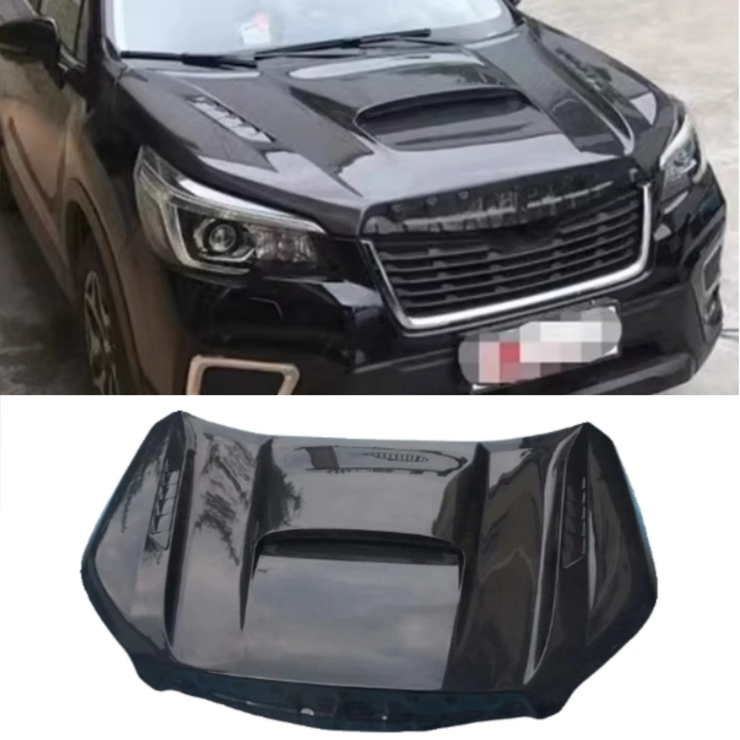 

Крышка двигателя из углеродного волокна для Subaru 5th Forester 19-21, модифицированный капот двигателя, аксессуары для капота автомобиля