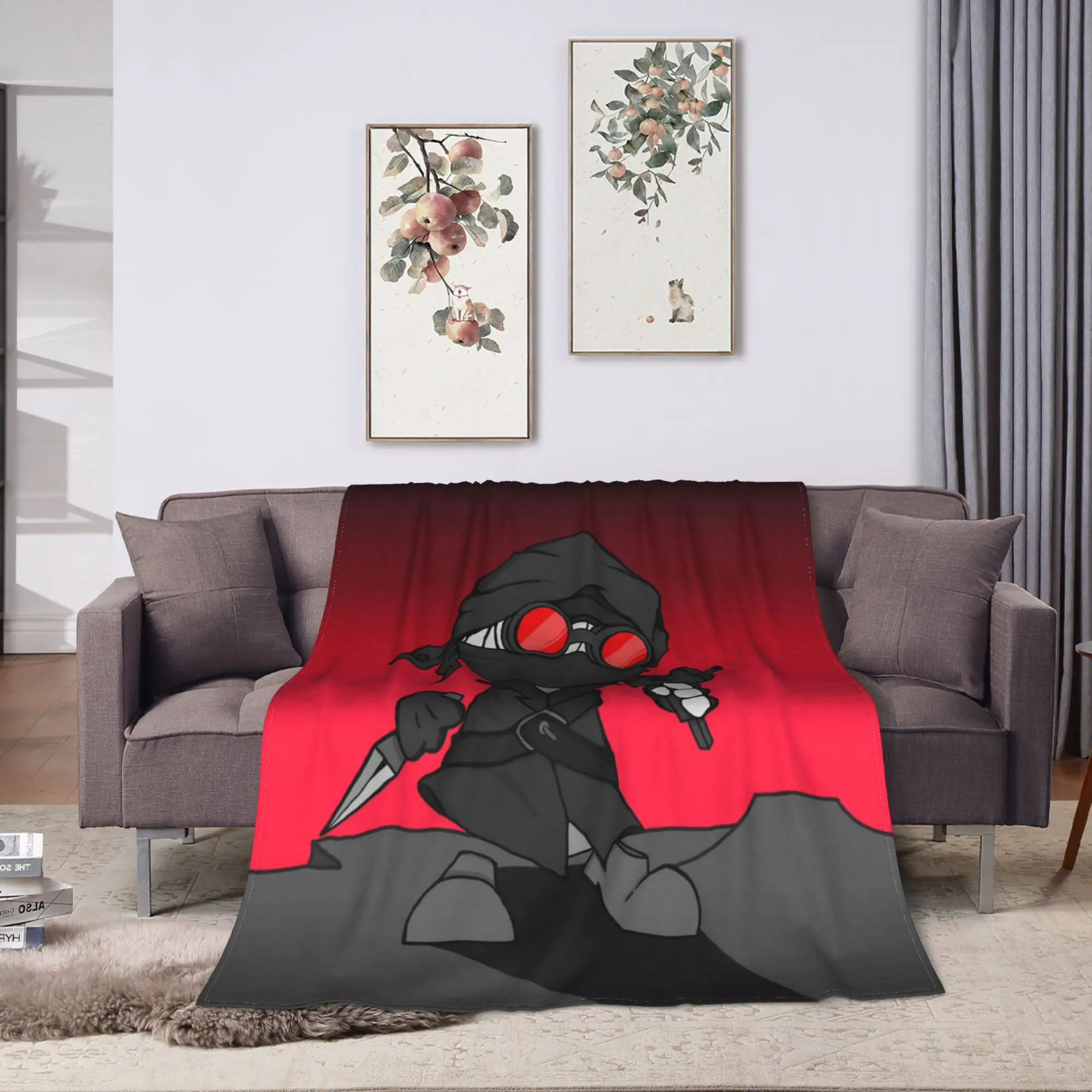MADNESS COMBAT Hank Super Soft Blankets  Girls Boys Plush Throw Blanket Comfortable Living Room Flannel Bedspread Sofa Bed Cover