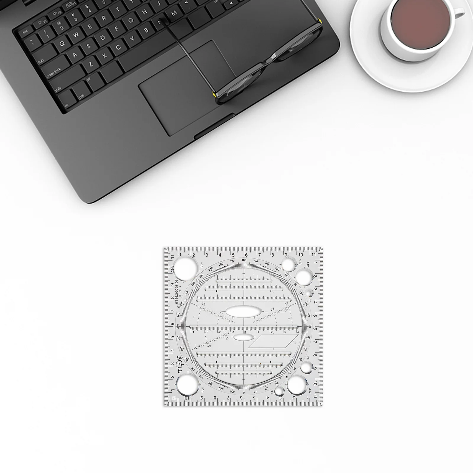 Drawing Ruler High Precision Multifunctional Geometry Tool For Students Engineers School Office Stem Projects Circle Template