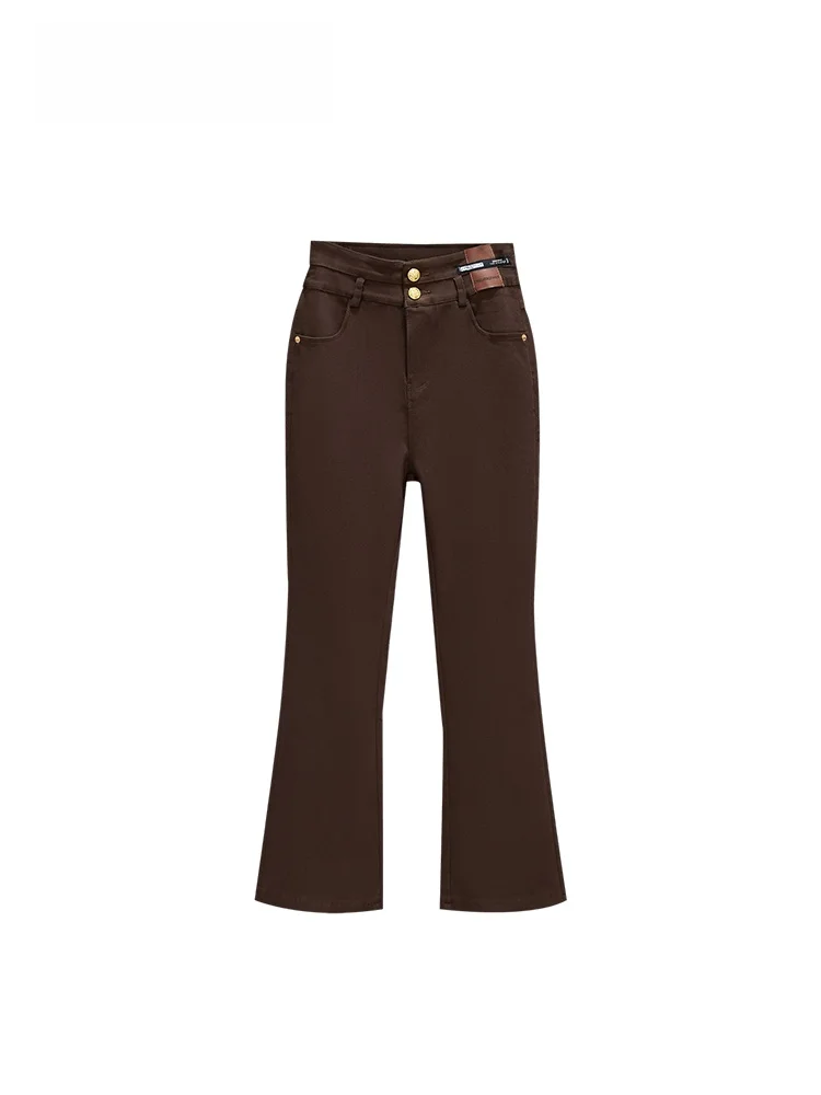 

High Waist Fce Lined plus Size Flared Pants Women's Loose Comfortable Meat Concealing Casual Sle Korean Silk Cotton Trou...