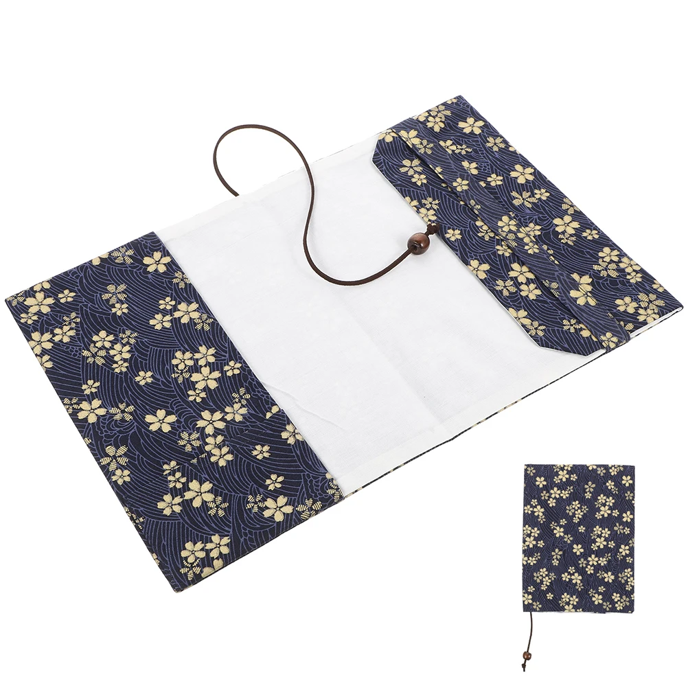 

Gold-stitched Floral Book Protector Sleeve Covers Aesthetic Text Cloth Protection Reusable for Lovers