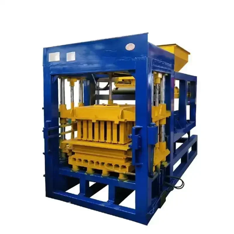 QT6-15 آلة جوفاء الأسمنت غير المحترق الأوتوماتيكية بالكامل، الطوب، حجر حافة الطريق، معدات ماكينة تصنيع الطوب الهيدروليكي