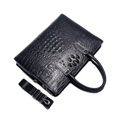 New Alligator Laptop Bags Cow Genuine Leather Men's Briefcase Luxury Brand Male Handbags Men Messenger 14 Inch Computer Bag