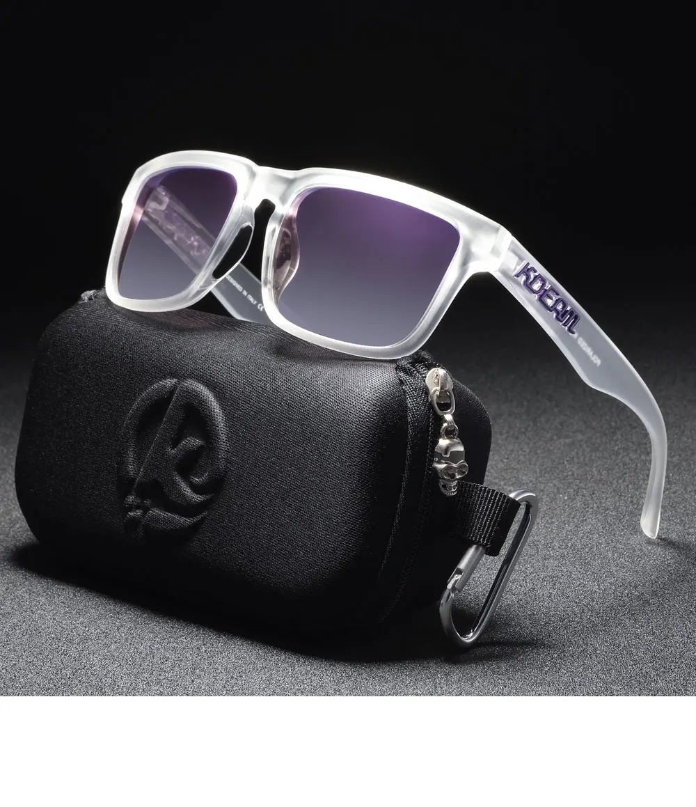 Neue KDEAM Marke Kurze Design Männer Platz Polarisierte Sonnenbrille Hochwertige Fahren Sonnenbrille Mode Frauen Shades UV400 Brillen – Detail 37