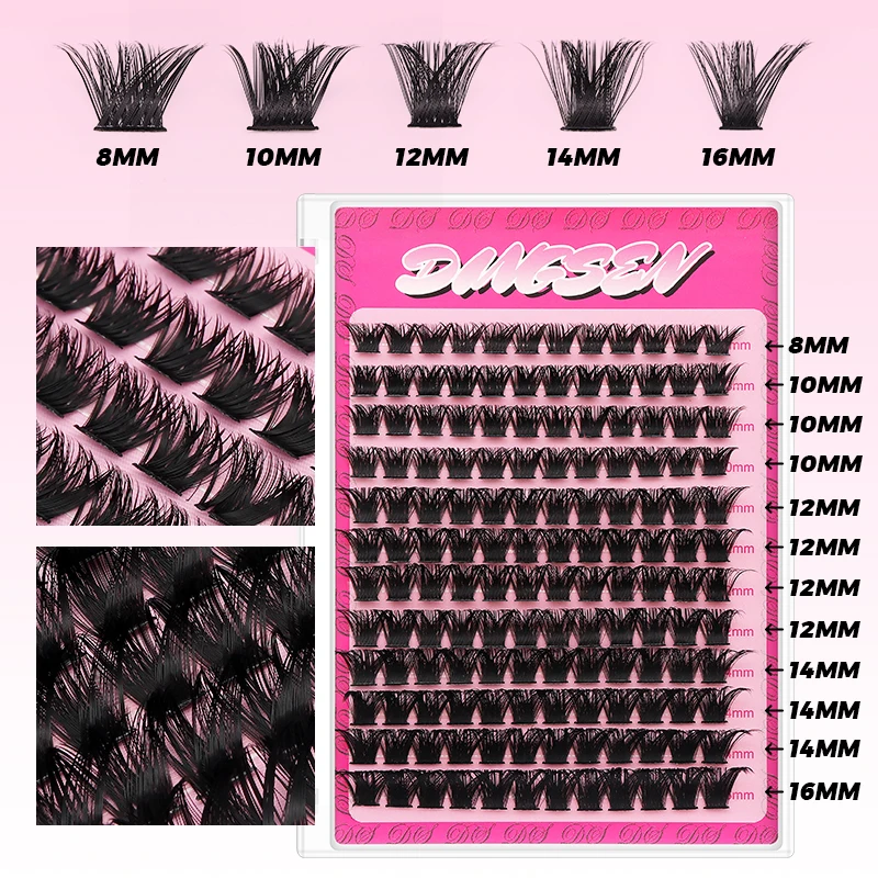 DINGSEN Wimpernverlängerungsset, DIY Make-up, Wimpern, individuelles Wimpern-Set, Bindung und Dichtungsset, Cluster-Wimpernverlängerung, Schönheitswerkzeuge – Detail 6