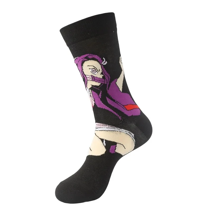 Anime Cartoon Socks Joker Comics Superhero Cosplay Personalized Trend Sockings Chucky Breathable Sock Party Outdoor