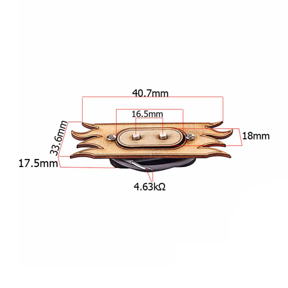 2 String Maple Humbucker Pickup Set Neck Fat Punchy Bridge Tight Aggressive Dual Resonance Harmonics Electric Bass Guitar Parts