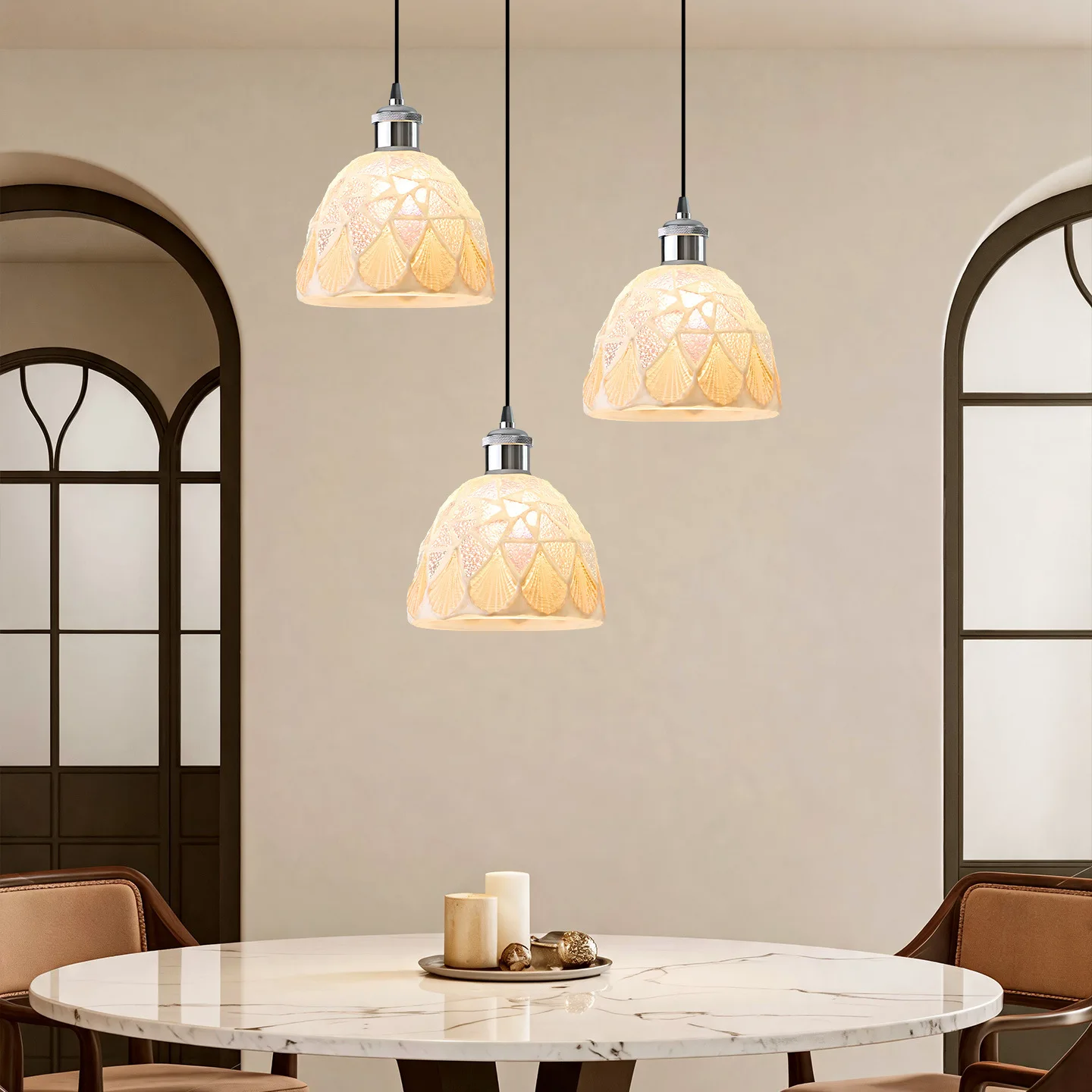 Nordic Chandelier Pendant Light Single Head Dining Room LED Lamps Living Room Bar Table Macaron Children Bedroom Lighting Decor