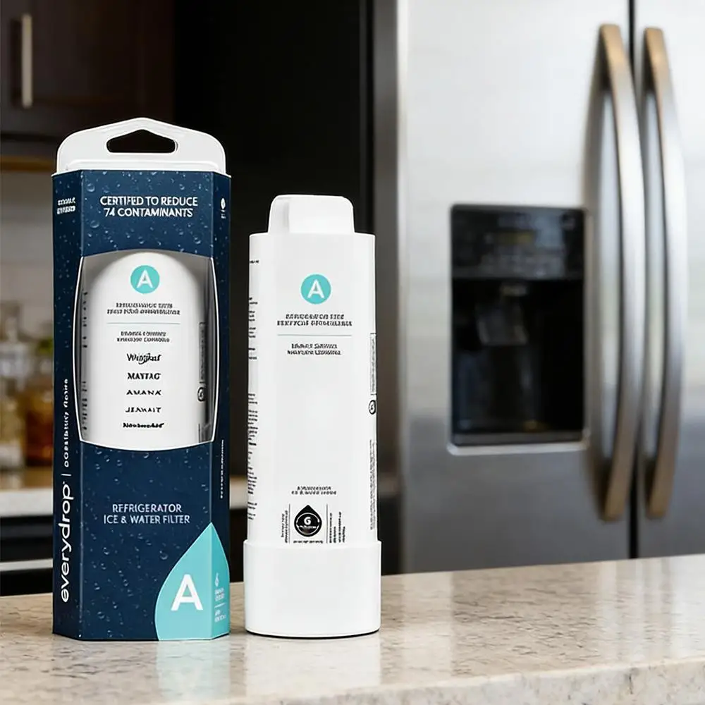 Replacement for EveryDrop EDRARXD1 Refrigerator Water Filter – Filter A – UL Certified Under NSF/ANSI 42, 53 & 401 to Reduce 74 Contaminants Including Lead, Pesticides & Pharmaceuticals – Genuine Replacement for Whirlpool, Maytag & KitchenAid – 200 Gal view 5
