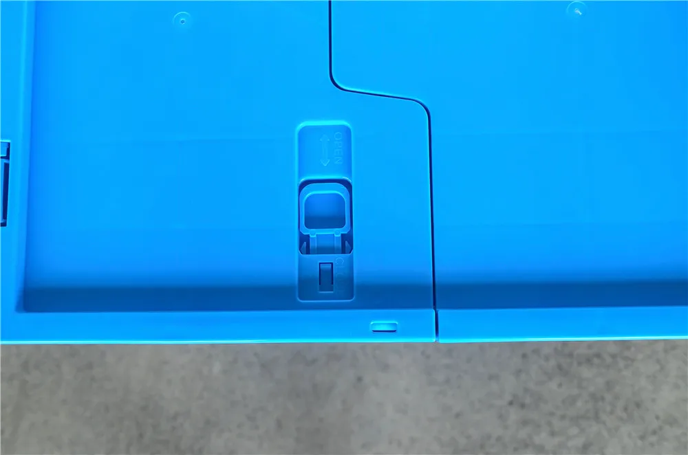 Customized Color Reusable Straight Wall 600x400x355 Mm Plastic Storage Box Container Collapsible Bin With Lid