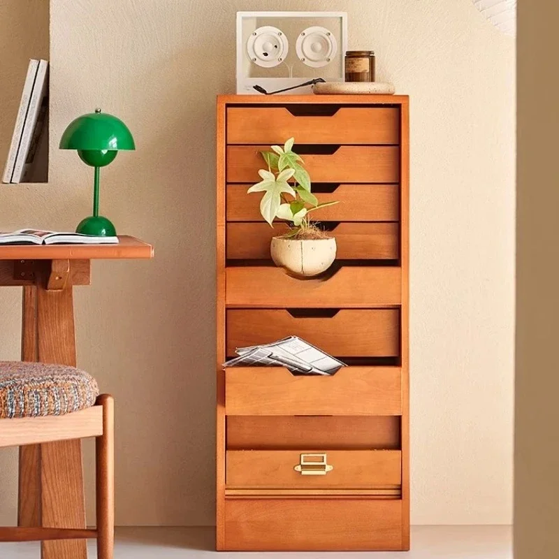 French retro roller shutter jewelry cabinet file cabinet studio storage storage chest cabinet