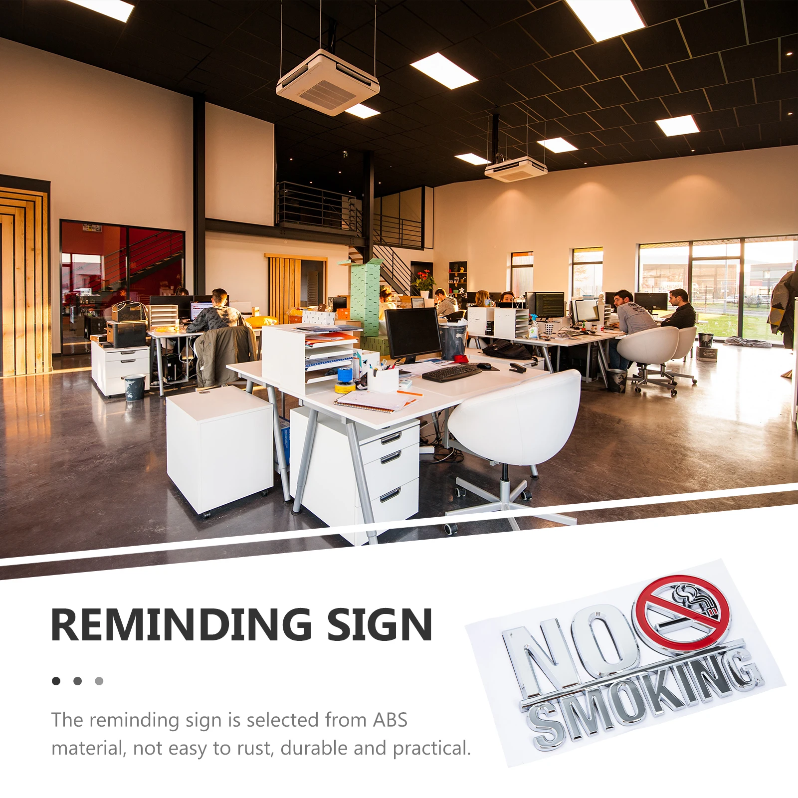 

No Smoking Sign Wall Signs for Hotel Gas Station Sticker Reminding Indicating Board