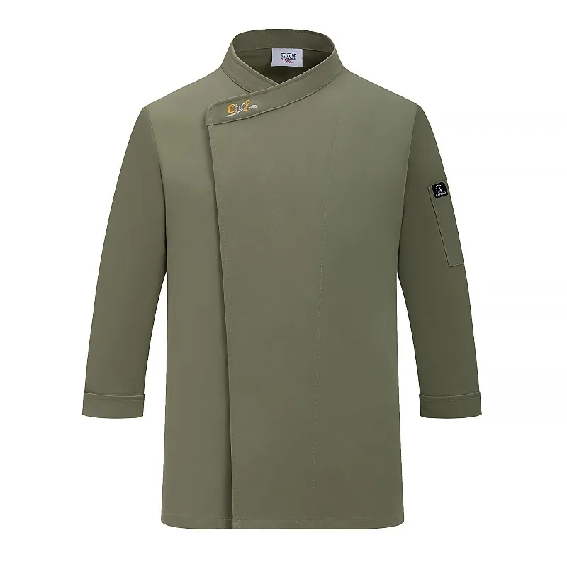 Cappotto da chef elasticizzato spesso a maniche lunghe, uniforme da hotel premium, abbigliamento da chef