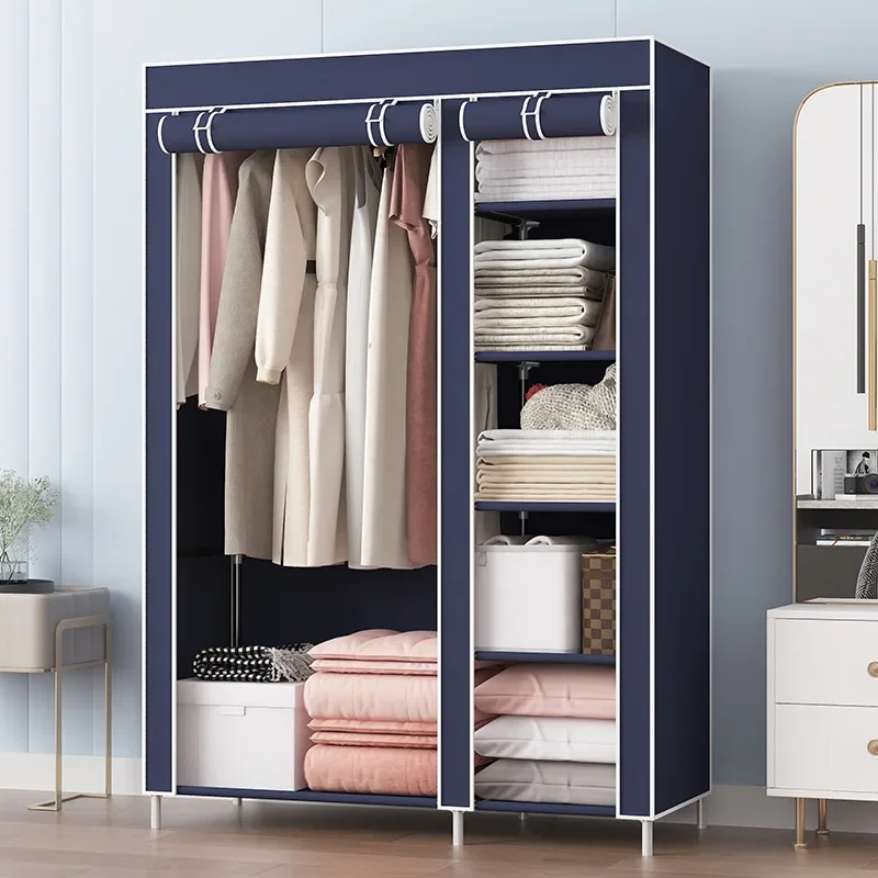 

Stable Simple wardrobe storage non-woven fabric assembly folding foreign trade e****mical cloth wardrobe Durable