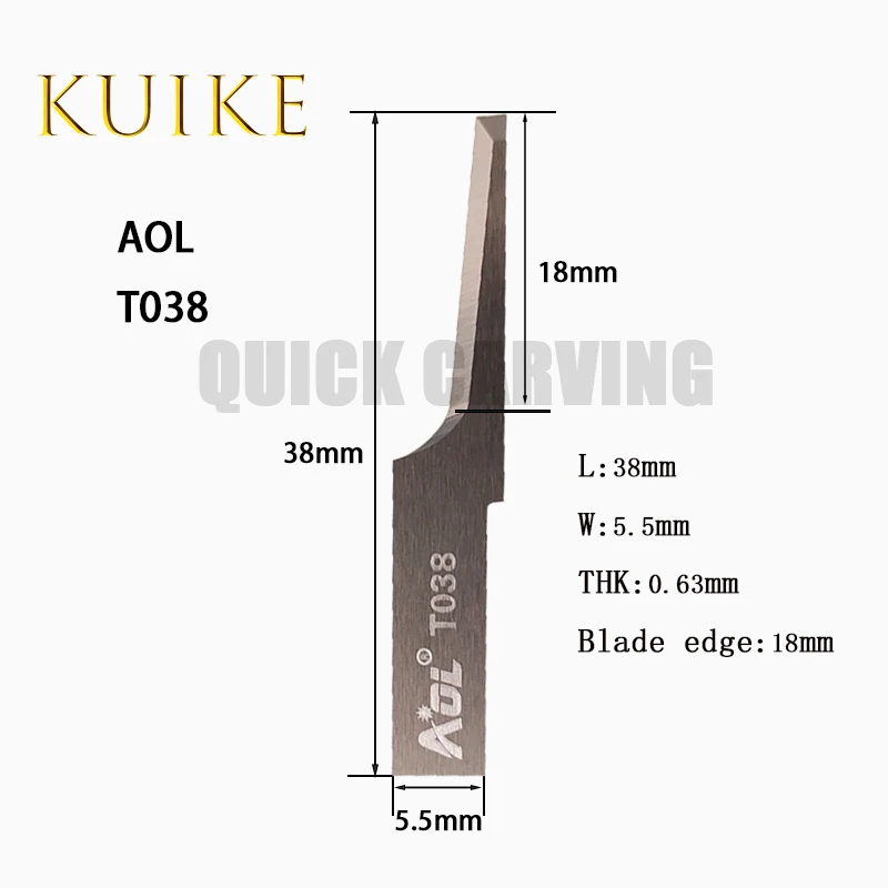 Imagem -05 - Aol T131 T033 T133 T038 T138 Lâmina de Carboneto de Tungstênio Faca Oscilante Máquina de Corte Cnc Faca de Arrasto Cortador de Lâmina Vibratória