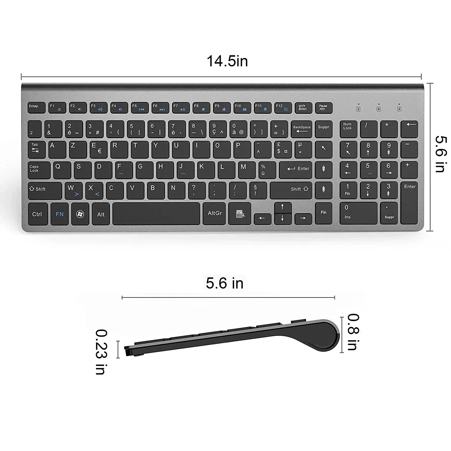 High Quality Business Wireless Keyboard Ultra Slim 2.4G Silent Compact Scissor Key for Windows PC Laptop Multilingual Selection