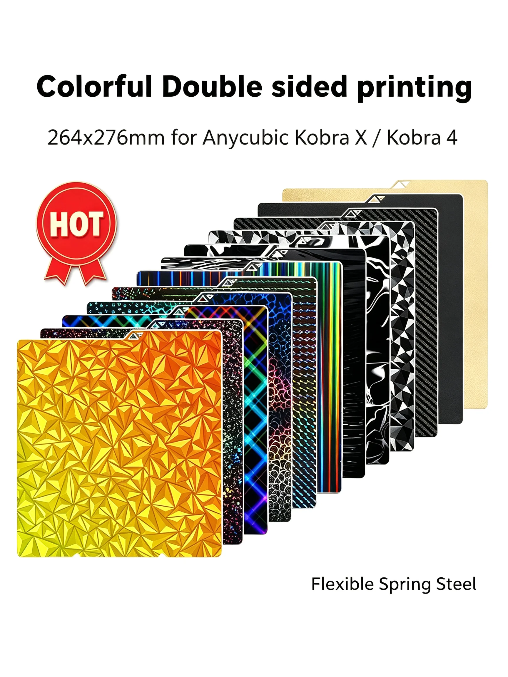 Für Anycubic Kobra 4 Druckplatte 250mm Kobra S1 Combo Bauplatte Doppelseitig Peo Pet Pei Pey Chameleon Kobra X Zubehör 3D-Druck