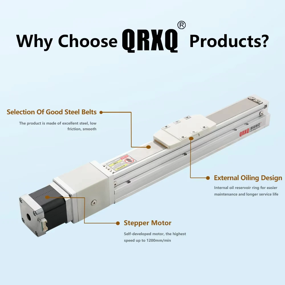 QRXQ RXT40  50-800mm Ball Screw Linear Guide Servo ±0.01 Accuracy Industrial Machinery Fully Enclosed Linear Guide