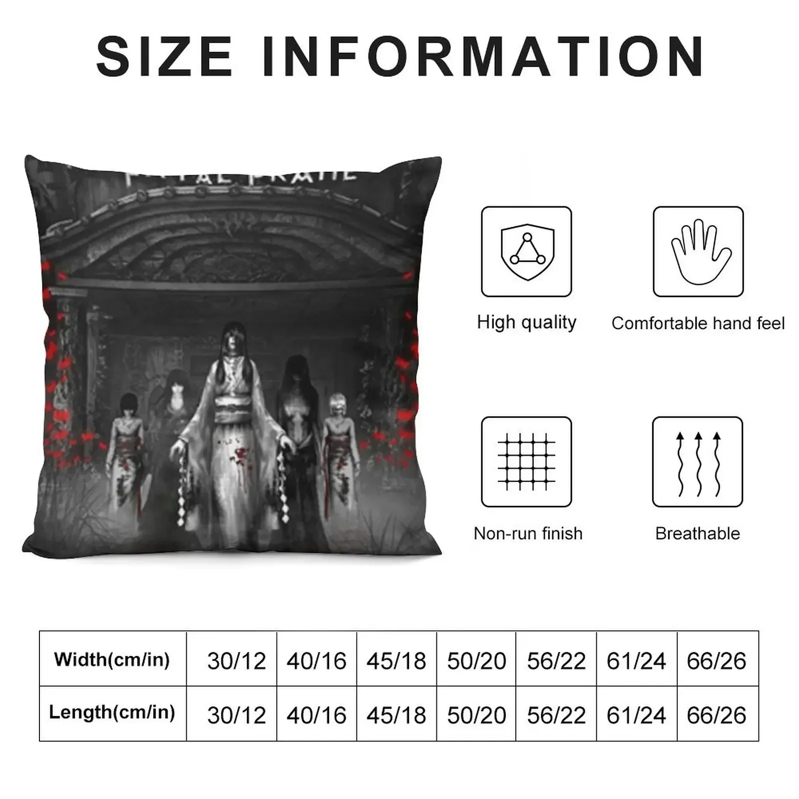 Fatal Frame Throw Pillow Luxury Sofa Cushions Couch Cushions pillow