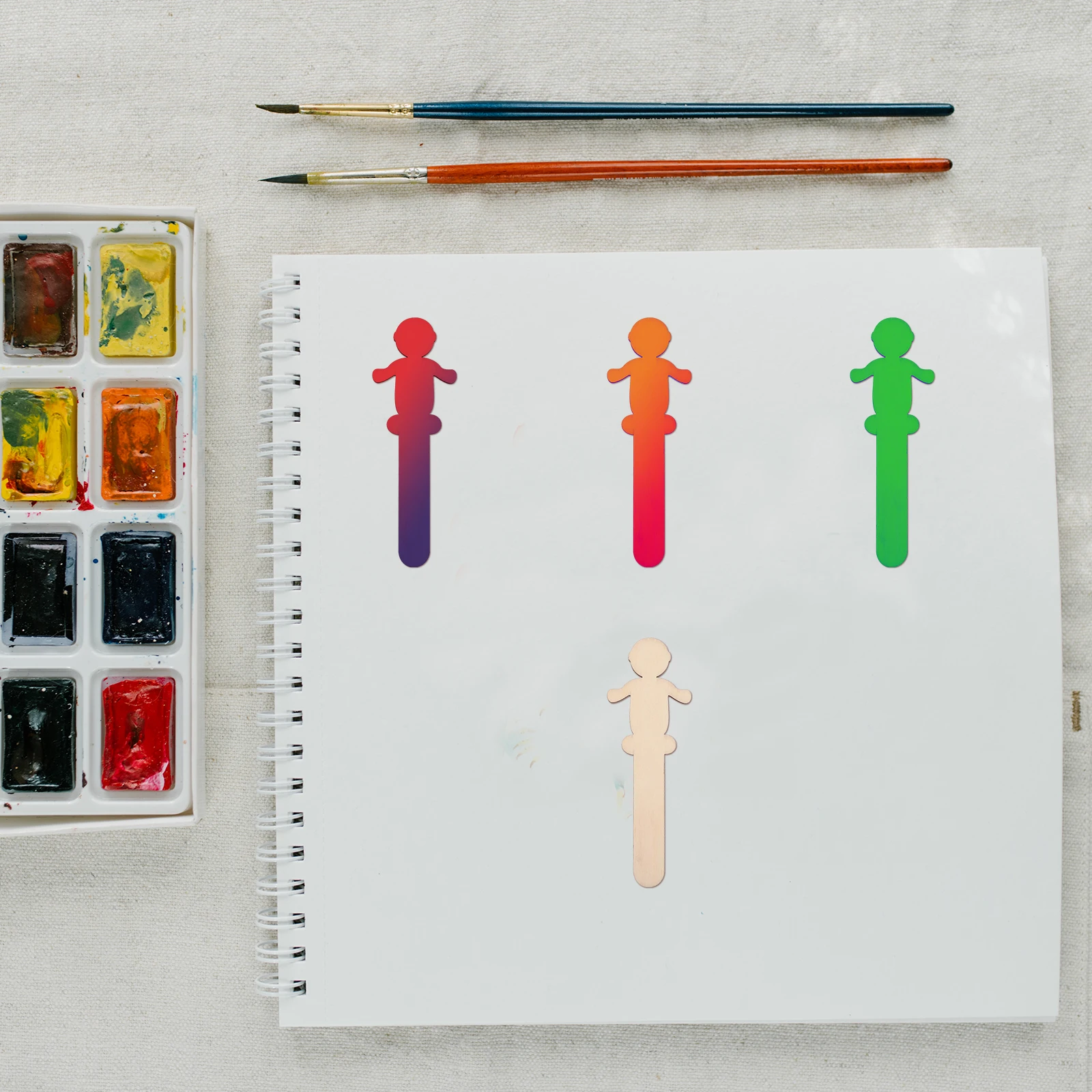 

SEWACC Magnetic Doodle Board Drawing Toy for Kids 3+ Years Unfinished Wooden Craft Kit Children's Art Supply Pretend Play Set