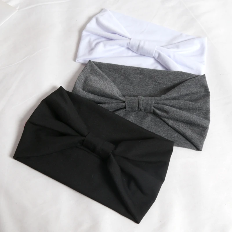 Neues Stirnband für Frauen, dehnbares, breites Haarband, Stirnband für Yoga, Laufen, Sport, Schweißband, Damen und Mädchen, Make-up-Haar-Accessoires – Detail 4
