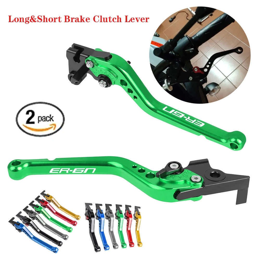 

For Kawasaki ER6N ER-6N ER 6N ER-6F ER6F 2006-2021 Adjustable Brake Clutch Lever Motorcycle Short/Long Handles Lever Accessories