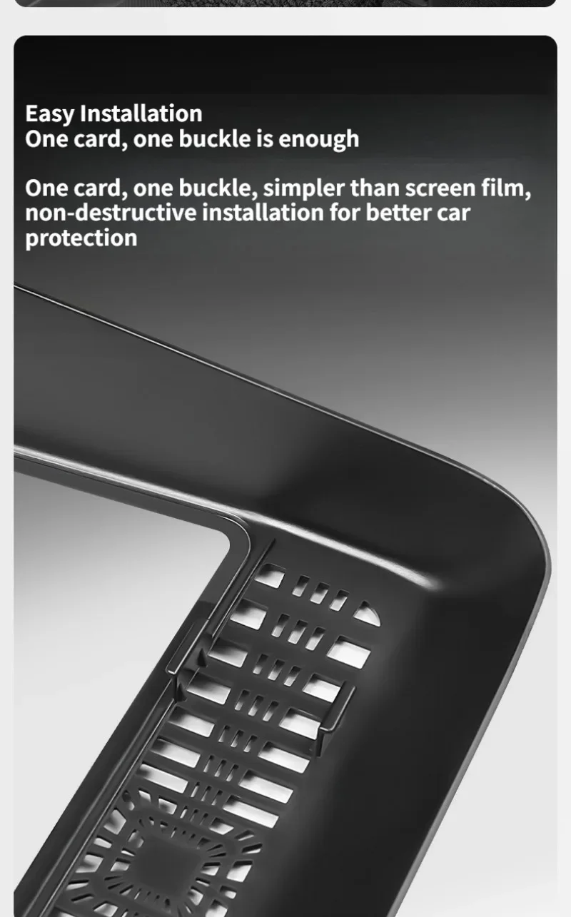 Rear Air Vent Protective Cover Screen Tempered Film Integrated for Tesla Model 3 Highland Model Y Juniper ModelYL Car Accessorie