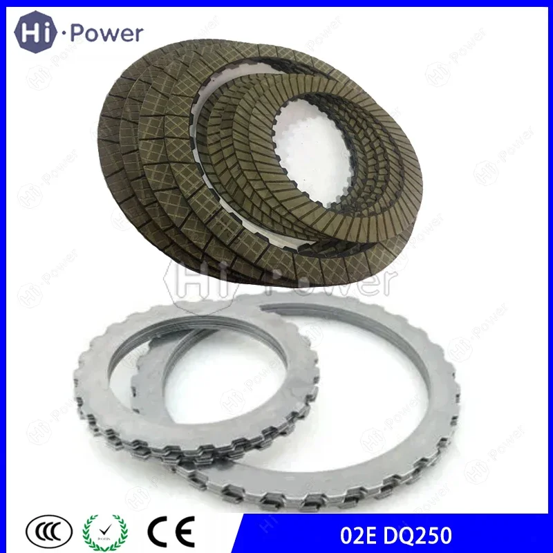 DQ250 DSG 02E Transmission Clutch Friction Plate /Steel plate kit For Audi A3 Q3 TT Skoda VW Beetle Touran Sharan Clucth Disc