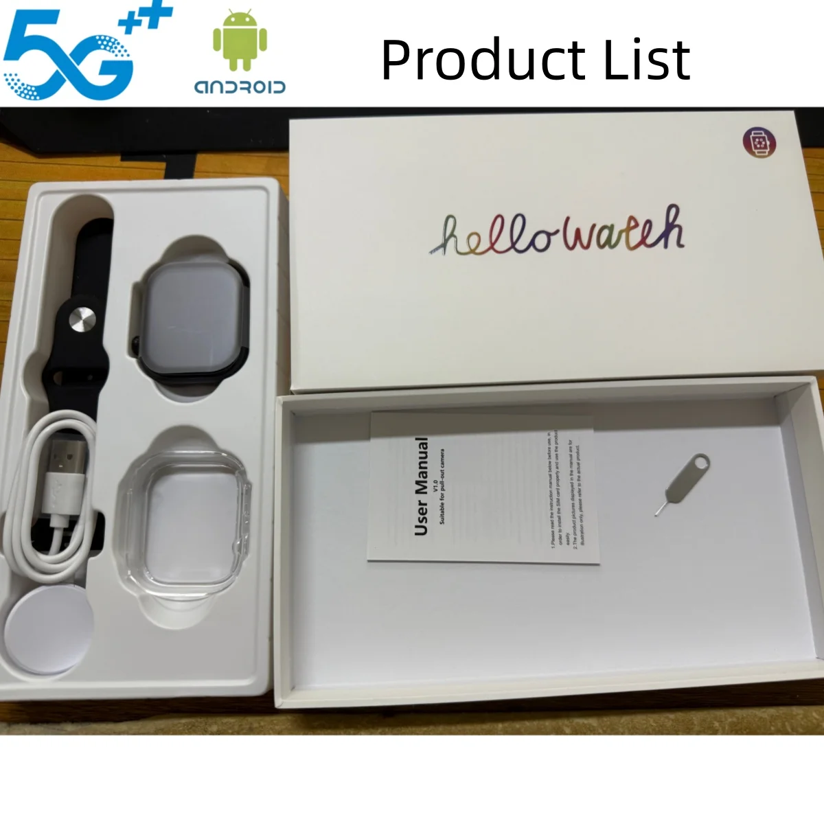 

S10 Plus Smartwatch 4G Android 10.0 Cellular Version Watch 2.29'' Amoled Screen 180° Telescopic Camera WIFI Smart Watch Compass